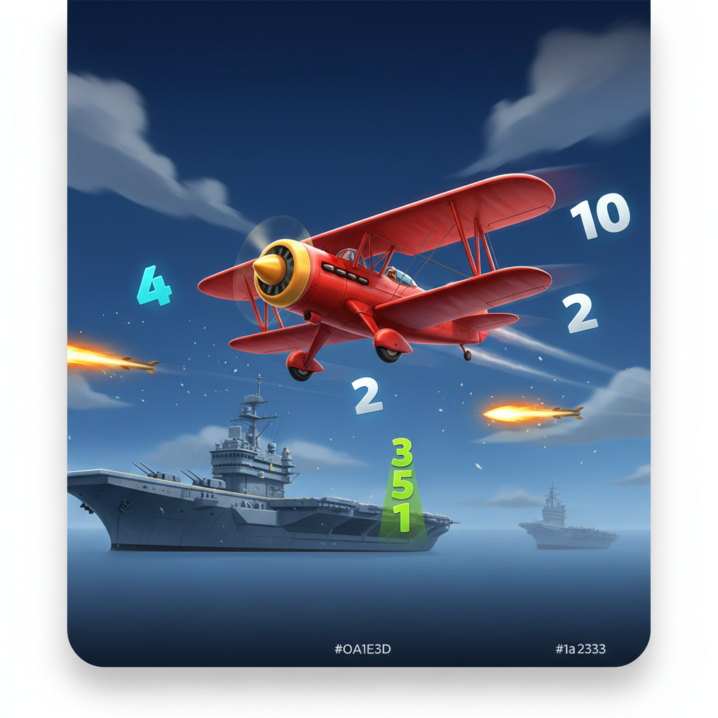 Aviamasters 2 di BGaming: biplano rosso in volo tra portaerei con moltiplicatori e razzi sullo schermo